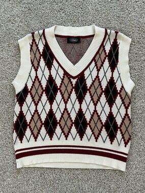 argyle sweater vest